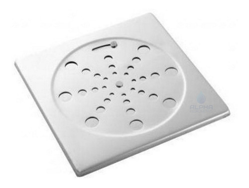 Tampa Ralo Grelha Quadrado 10x10cm Inox Função Abre/ Fecha