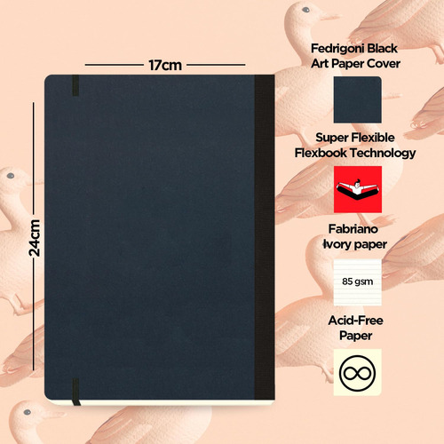 Libreta Apuntes Lineal Flexbook Notebook 194 Pags, 13x21 Cm