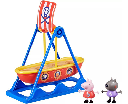 Play Set Peppa Pig Barco Pirata Con Figura Hasbro