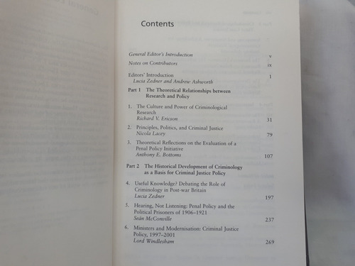 Imagen 7 de 10 de The Criminological Foundation Penal Policy Zedner Ashworth