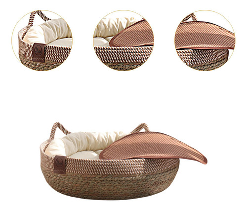 Cesta De Gato Cerina De Verano Casa De Mascotas Suaves M