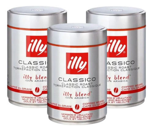 3x - Café Illy Grano Classico 250grs