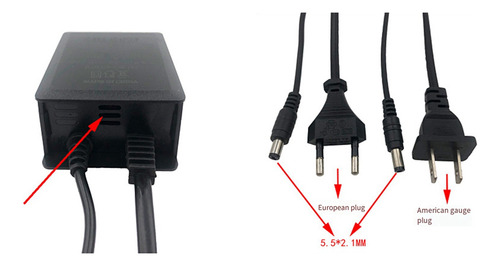 B Adaptador De Corriente De 12 V, 2 A, Cámara De Vigilancia