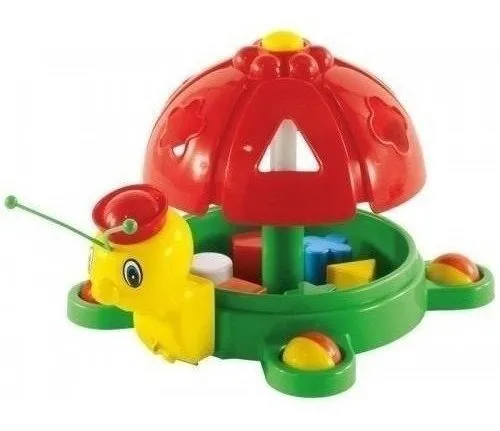 Juego De Encastre Abeja Didáctica Calesita 845 Color Multicolor
