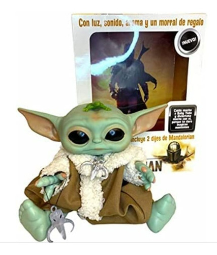 The Mandalorian Star Wars Baby Yoda Con Luz Sonido Y Aroma