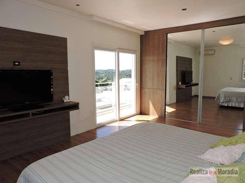 Casa Em Condomínio Moderna Com 843 M² 04 Suítes Gourmet Com Piscina Na Granja Viana - Ca0883
