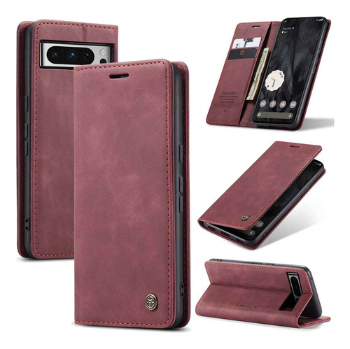 Funda De Piel Sintética Con Ventana Abatible Para Google Pixel 6 6a 7 7a 8 8a 9 9a 10 10 Pro Xl