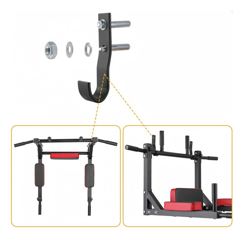 Barra Dominadas Ejercicios Multifuncional Pared Gym 8en1
