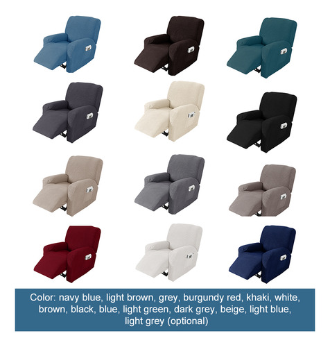 Funda Elástica Para Sillón Reclinable De 4 Piezas, Para Hoga
