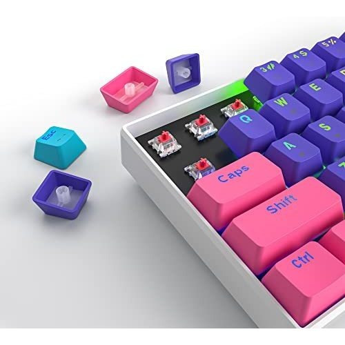 Teclado Mecánico Para Juegos Mosptnspg Rgb Mini, 60% Por Cie