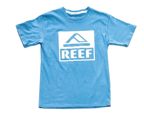 Remera Reef Classic Block Tee Jr Turquesa Envíos País