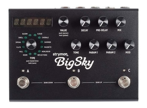 Pedal de efeito Strymon BigSky  preto