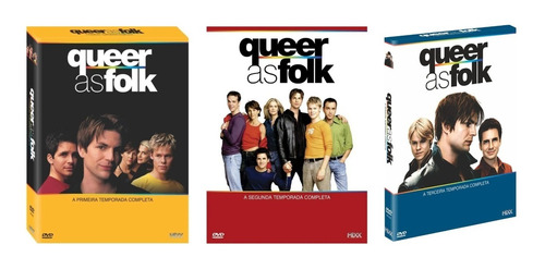 Box Queer As Folk 1ª + 2ª + 3ª Temporada - Original 16 Dvd's