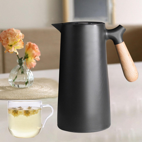 Frasco De Vacío Aislado De Doble Pared De 1000 Ml, Negro
