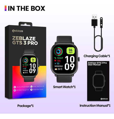 Reloj Inteligente Zeblaze Gts 3 Pro Amoled Rosa Para Llamada