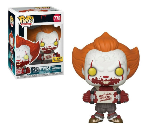 Funko Pop! Pennywise With Skateboard Hot Topic Exclusive 778