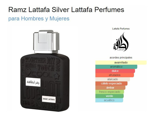 Perfume Lattafa Ramz Silver Edp 100ml Unisex
