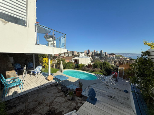 Casa 5d 3b Con Piscina Y Vista Al Mar En Reñaca