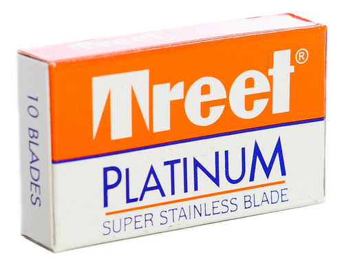 Treet Platinum Hojas De Afeitar Para Navaja Barbería X 10 