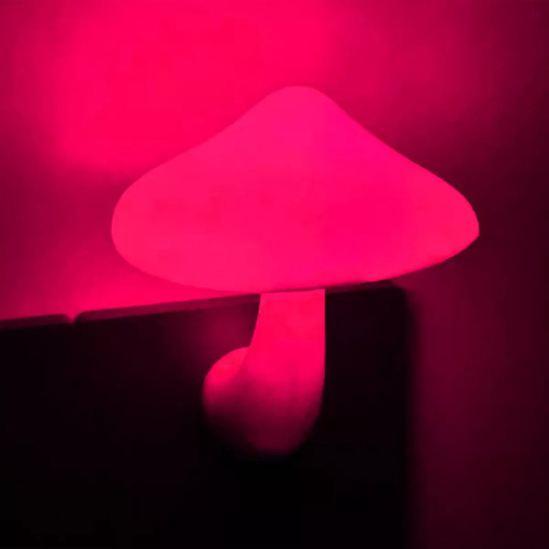 Lámpara De Noche Led En Forma De Hongo, Lámpara De Pared Enc