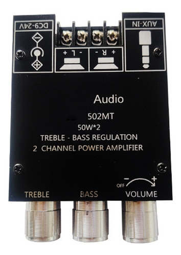 Amplificador De Potencia Del Módulo Szm-502mt 2.0 Estéreo De