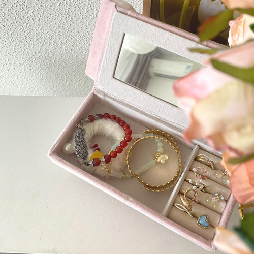 Caja De Joyería For Sofá, Adorno De Muebles En Rosa