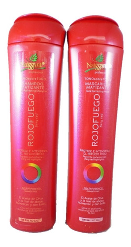 Naissant Kit Shampoo - Mascarilla Matizante Rojofuego 300ml