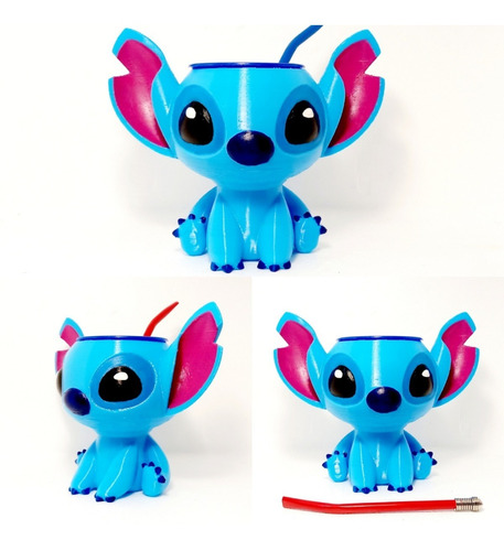 Mate Stitch Cuerpo Entero - Impresion3d + Bombilla De Alumin