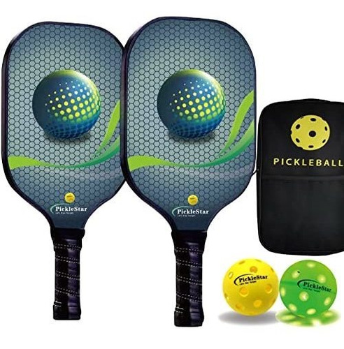 Picklestar Pickleball Paddles Juego De 2, Graphite Face Pick