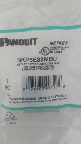 Conector Jack De Impacto Cat 5e Clase D Panduit