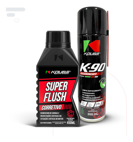 Descarbonizante Slow Drying K90 + Super Flush Corretivo