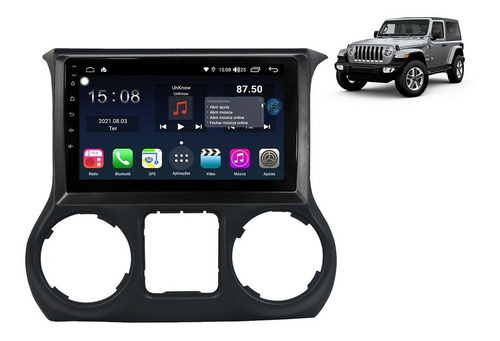 Multimídia Aikon Próton 4+64gb Wrangler Rubicon 12 13 14 15