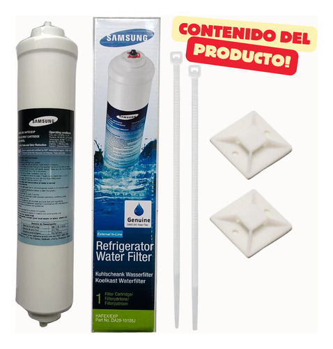 Filtro Purificador de Agua Marca Samsung Externo Modelo DA29-10105J Hafex/Exp Para Neveras y Nevecones