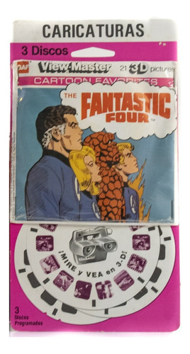 Set De 3 Discos De Los 4 Fantásticos De 1979 View Master 