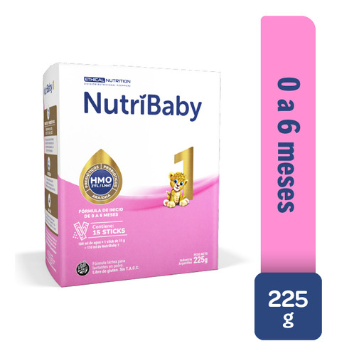 Nutribaby Hmo Leche Fórmula Infantil Etapa 1 Sticks X 15 U Sabor Sin Sabor