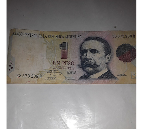 Billete 1 Peso Convertible Argentina 1993 P339 Serie C