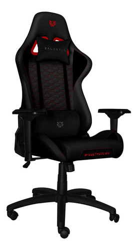 Silla de escritorio Balam Rush Thunder Rush V2 gamer ergonómica negra y roja