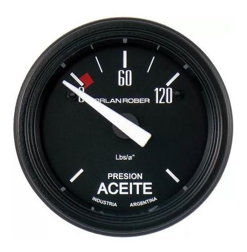Manómetro Aceite Eléctrico Negro 52mm Orlan Rober 618 H 120