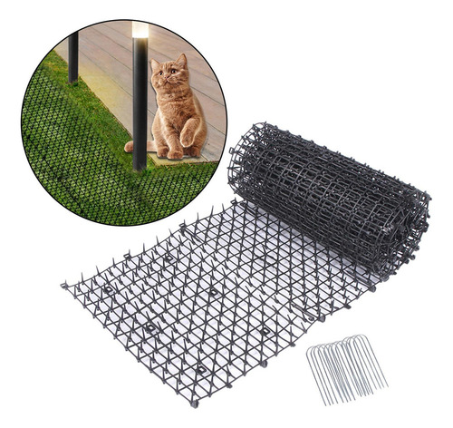 Tapete Anti-gatos Para Cães E Gatos, 4m, Preto