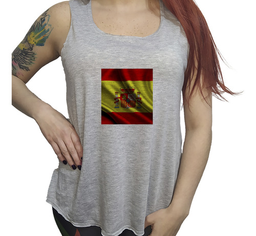 Musculosa Dama Bandera España Madre Española La Roja P1