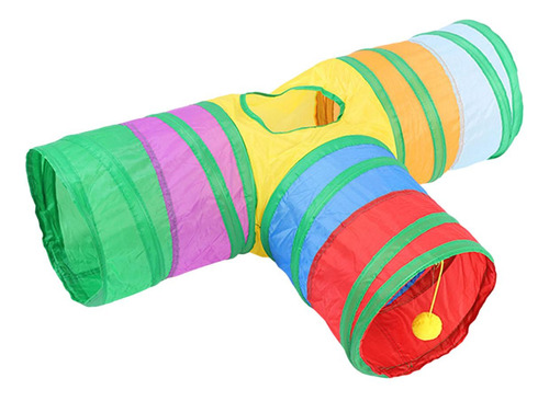 Bunny Tunnel - Juguete Interactivo Portátil Para Gatos, C