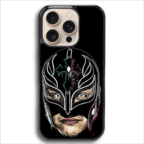 Funda Antigolpes Para Iphone Y Otros Rey Misterio Luchador Negro Iphone 14 Plus