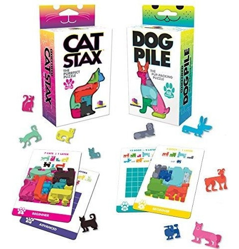 Brainwright Cat Stax The Perrfect Puzzle And Dog Pile El Pup