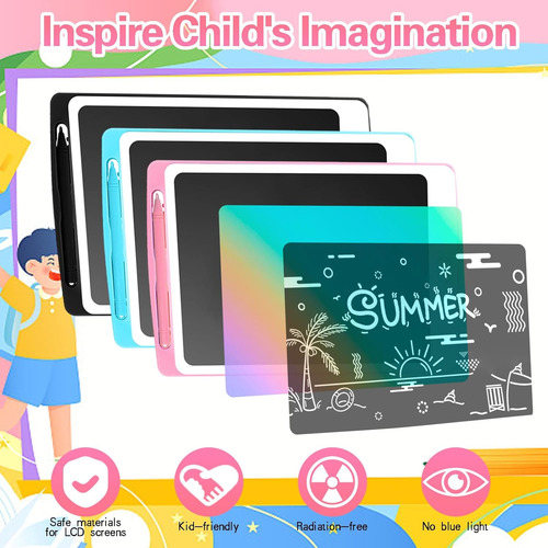 Paquete De 3 Tabletas De Escritura Lcd Para Niños, Tablero D