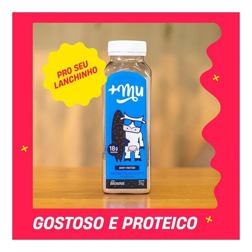 Imagem 6 de 7 de Whey Concentrado Pó Zero Garrafinha 31g Brownie 12un Mais Mu