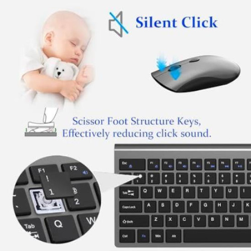 Combo Teclado Inalámbrico Y Mouse, Teclado Computadora Y Usb