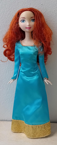 Muñeca Princesa Merida Valientes Sin Corona Ni Zapatos (Usado)