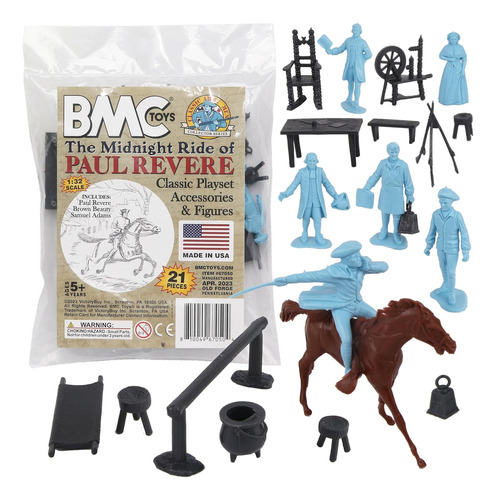 Bmc Classic The Midnight Ride Of Paul Revere - Juego De Figu