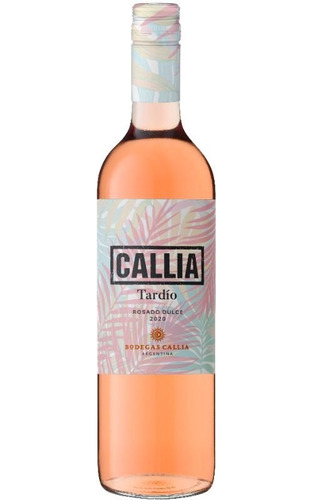 Vino Callia Tardio Rosado Dulce X 750 Ml - 6 Botellas
