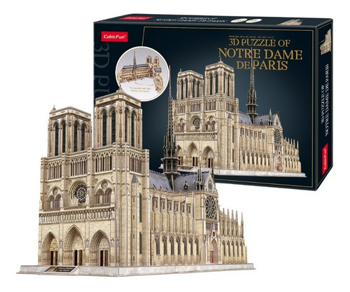 Imagen 6 de 7 de Puzzle 3d | Edición De Lujo | Catedral De Notre Dame | Diy